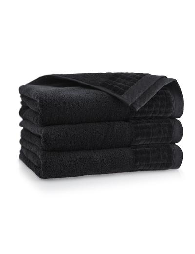 Ręcznik Paulo z bawełny egipskiej  50x100 cm - czarny