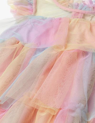 Kolorowa tiulowa sukienka dla dziewczynki - 5.10.15.