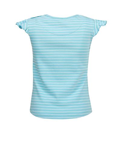 T-shirt dziewczęcy - niebieski z flamingiem - Lief