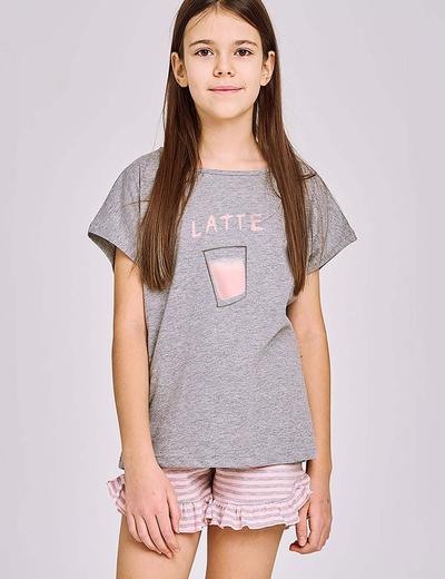 Dziewczęca piżama bawełniana Frankie Taro - Latte