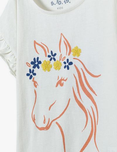 Bawełniany T-shirt z konikiem