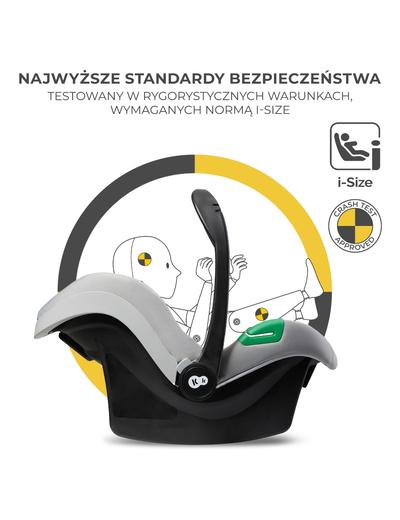 Kinderkraft wózek wielofunkcyjny NEWLY 3IN1 MINK PRO MOONLIGHT GREY - szary
