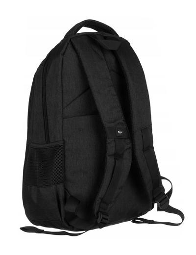 Pojemny, materiałowy plecak unisex na laptopa — David Jones czarny