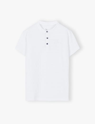 T-shirt chłopięcy bawełniany biały