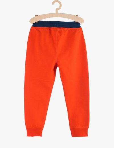 Dresowe spodnie chłopięce- pomarańczowe