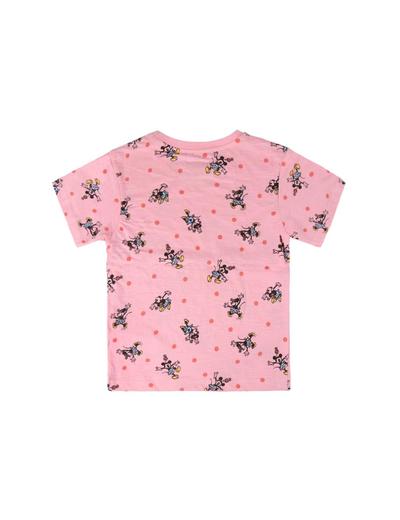 Różowy t-shirt dziecięcy z nadrukiem Myszka Minnie