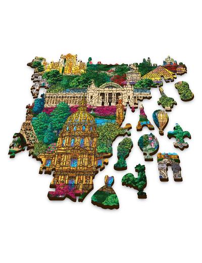 Puzzle drewniane Trefl - Francja - znane miejsca - 1000 el