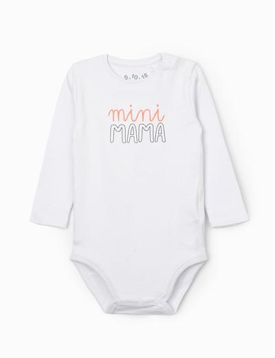 Body niemowlęce z długim rękawem i napisem Mini Mama