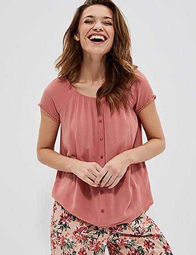 Koszula damska typu hiszpanka różowa