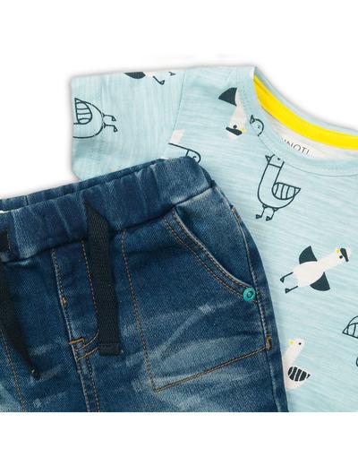 Komplet niemowlęcy - t-shirt i jeansowe spodenki