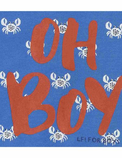 T-shirt chłopięcy niebieski - Oh Boy - Lief