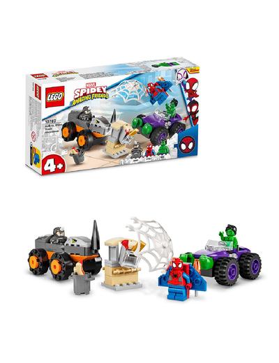 LEGO® Marvel Spidey i super-kumple Hulk kontra Rhino — starcie pojazdów (10782)