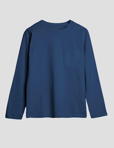 Granatowy t-shirt z miękkiej dzianiny - unisex - Limited Edition