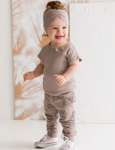 Bawełniana bluzka niemowlęca z kokardką