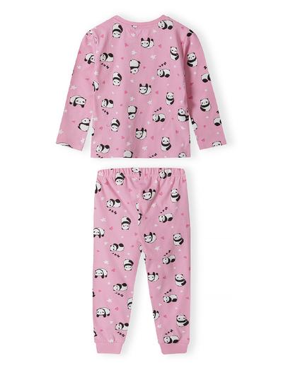2-pack piżam z długim rękawem oraz nadrukiem w pandy dla dziewczynki