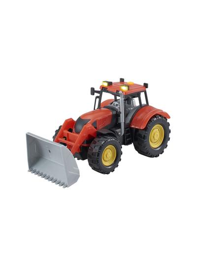 Agro pojazdy - Traktor z akcesoriami czerwony
