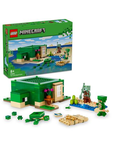 LEGO Klocki Minecraft 21254 Domek na plaży żółwi