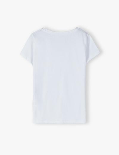 Bawełniany biały T- shirt damska- Gotowa na lato