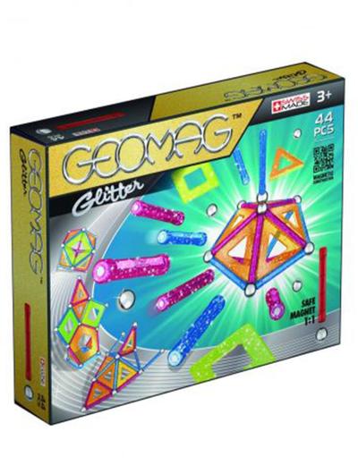 Geomag -klocki magnetyczne- Glitter Panels - 44 elementy wiek 3+