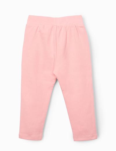 Spodnie dziewczęce dresowe - różowe