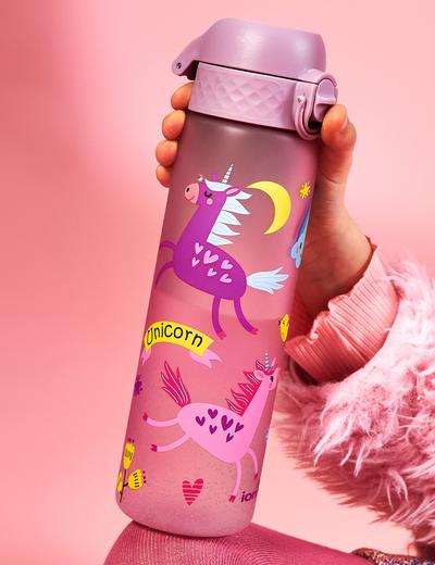 Butelka na wodę ION8 BPA Free Unicorns 500ml - fioletowa