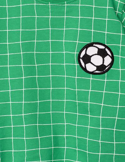 Bluza niemowlęca- zielona we wzór boiska piłkarskiego