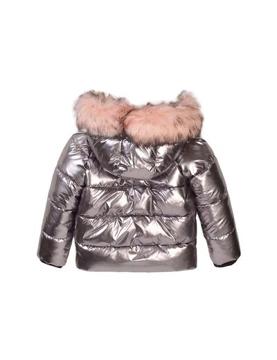 Płaszcz dziewczęcy zimowy- metaliczny