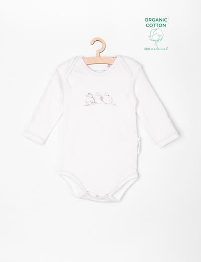 Body niemowlęce białe z bawełny organicznej