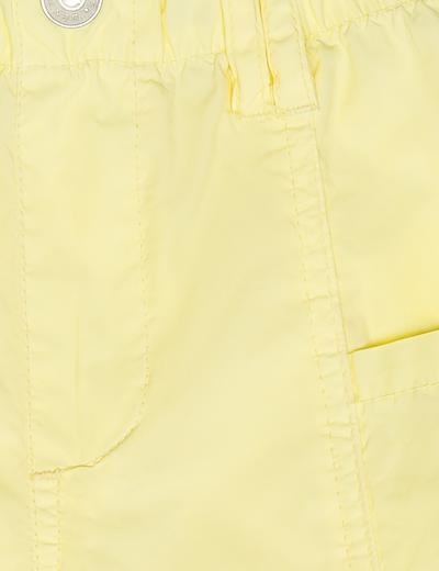 Żółte szorty basic bawełniane dla niemowlaka