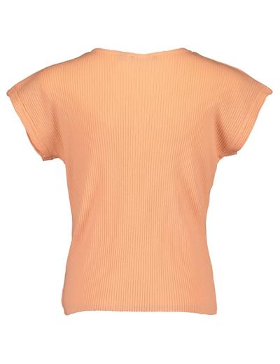 Koszulka dziewczęca pomarańczowa z guzikami