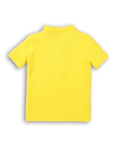 Żółty t-shirt z kołnierzykiem