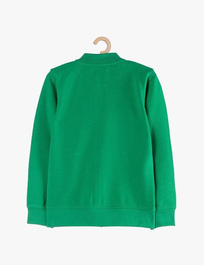 Bluza chłopięca dresowa z kieszeniami- zielona