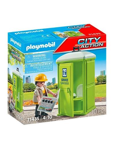 Zestaw z figurką City Action Mobilna toaleta
