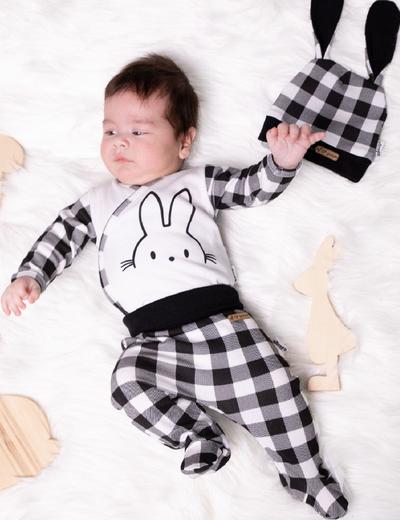 Kopertowe bawełniane body niemowlęce z długim rękawem