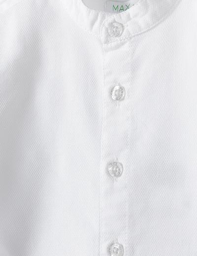 Biała elegancka koszula dla chłopca- długi rękaw
