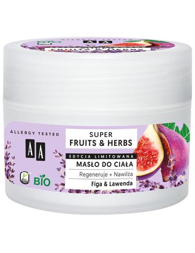 AA Super Fruits&Herbs masło do ciała figa&lawenda 200 ml
