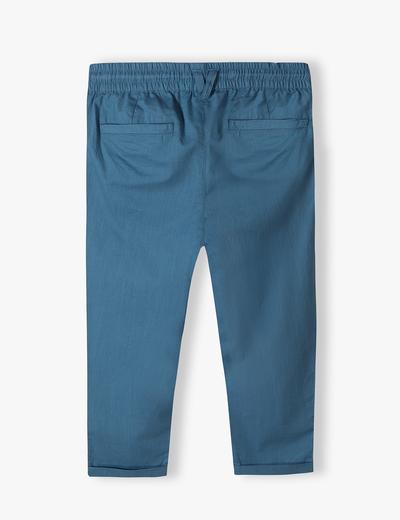 Niebieskie klasyczne długie spodnie dla chłopca regular