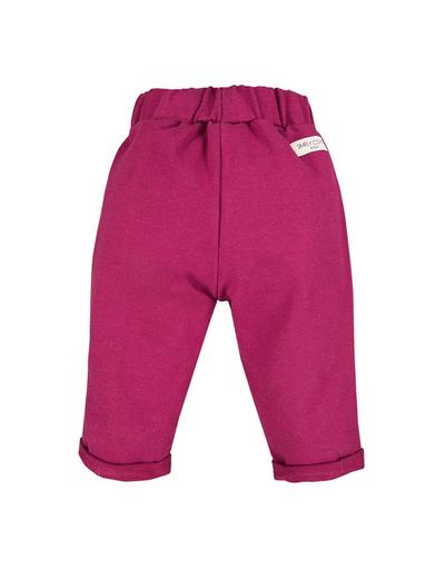 Bawełniane spodnie niemowlęce - borodowe