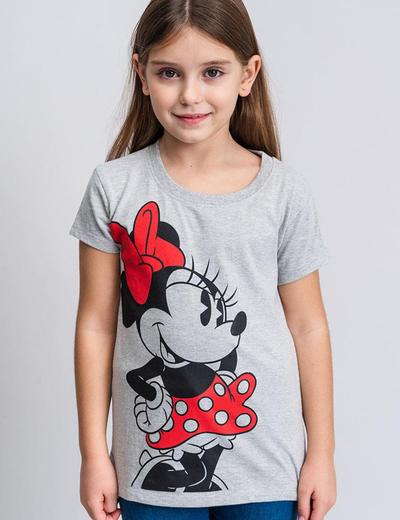 Szara koszulka dziewczęca Myszka Minnie