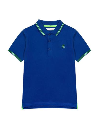 T-shirt niemowlęcy niebieski polo