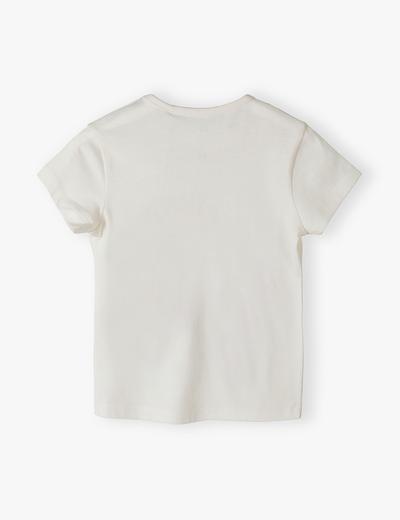 T-shirt niemowlęcy z konikami morskimi - ecru - 5.10.15.