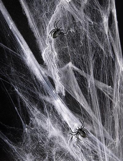 Sztuczna pajęczyna Halloween biała