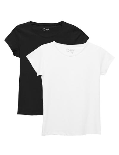 T-shirt damski biały i czarny 2pak