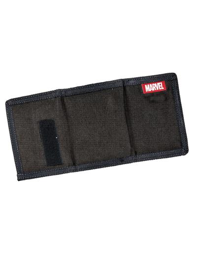 Czarny portfel na rzep Marvel