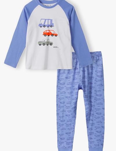 Piżama z nadrukiem aut i długim rękawem dla chłopca