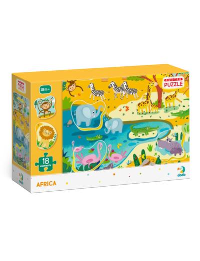 Puzzle sorter Afryka - 18 elementów
