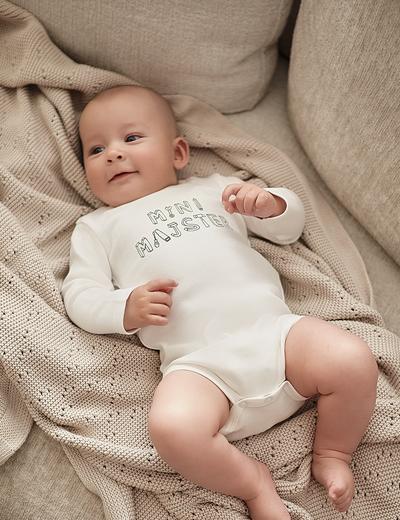 Bawełniane body niemowlęce z długim rękawem - MINI MAJSTER