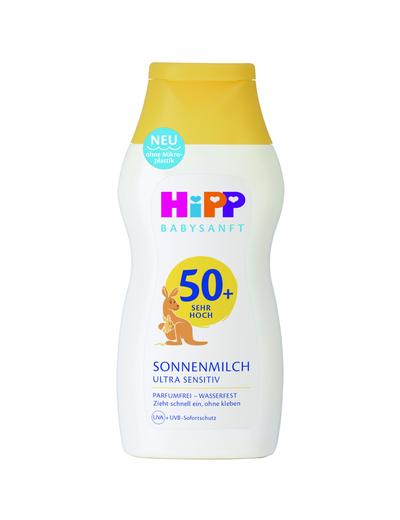 Balsam ochronny na słońce SPF50+ HiPP Babysanft Ultra Sensitive od 1. dnia życia - 200 ml
