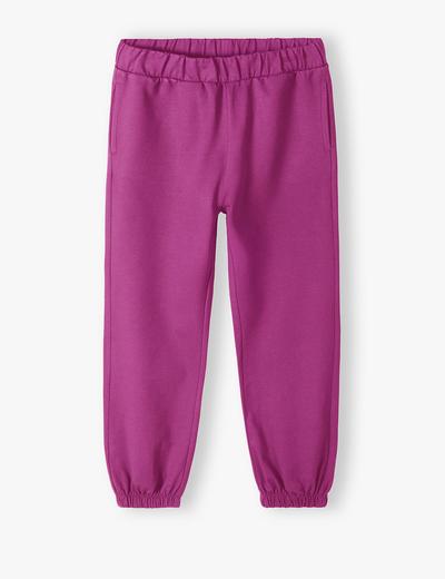 Spodnie dresowe dla dziewczynki - fioletowe - Lincoln&Sharks