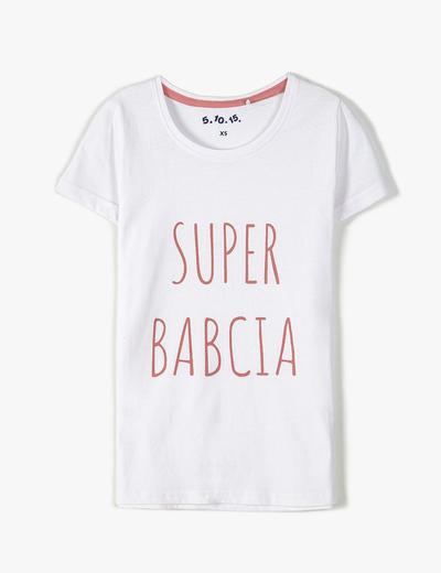 T-shirt damski Super babcia